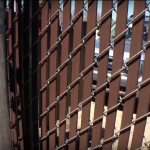 black chain link fence