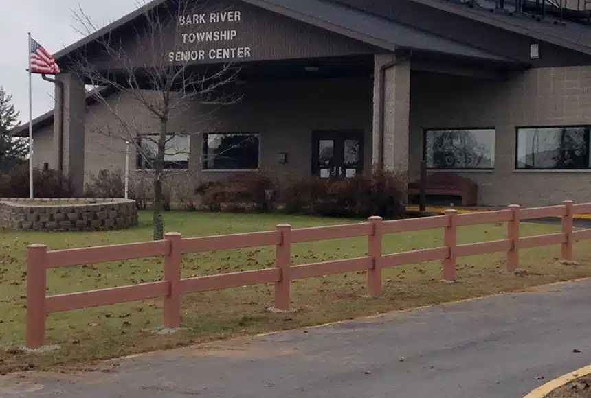 vinyl fence at Bark River Township Hall