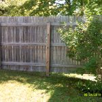 upper Michigan wooden fence.