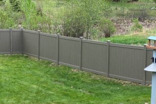 Premium backyard Vinyl Fence