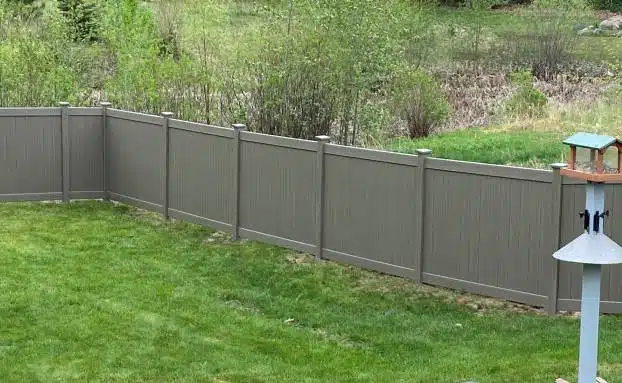 Premium backyard Vinyl Fence