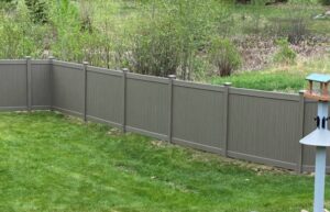 Premium backyard Vinyl Fence