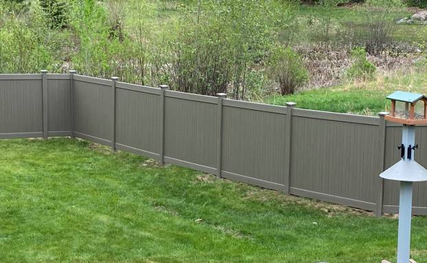 Premium backyard Vinyl Fence