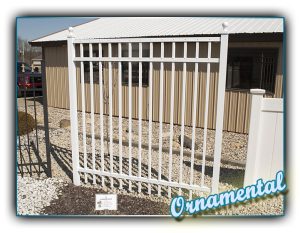 Ornamental aluminum fence