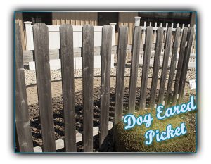 Dog Eared Picket Fence