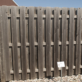 Shadowbox fence