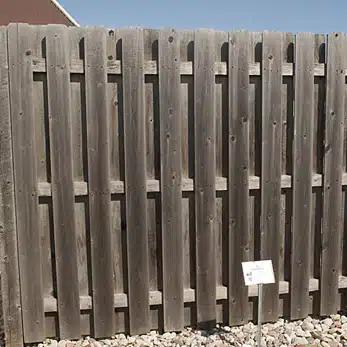 Shadowbox fence