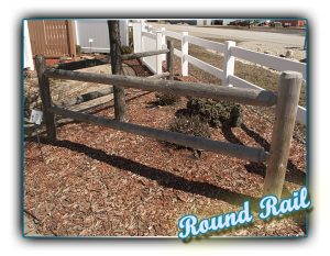 Round Rail Wood Fence
