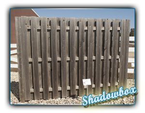 Shadowbox fence
