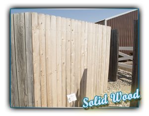 Solid Wood fence 