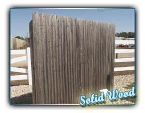 solid wood Stockade fence 