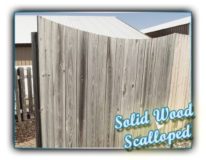 solid wood Scalloped fence 