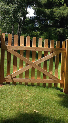 Wood fence