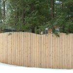 Wooden fence.