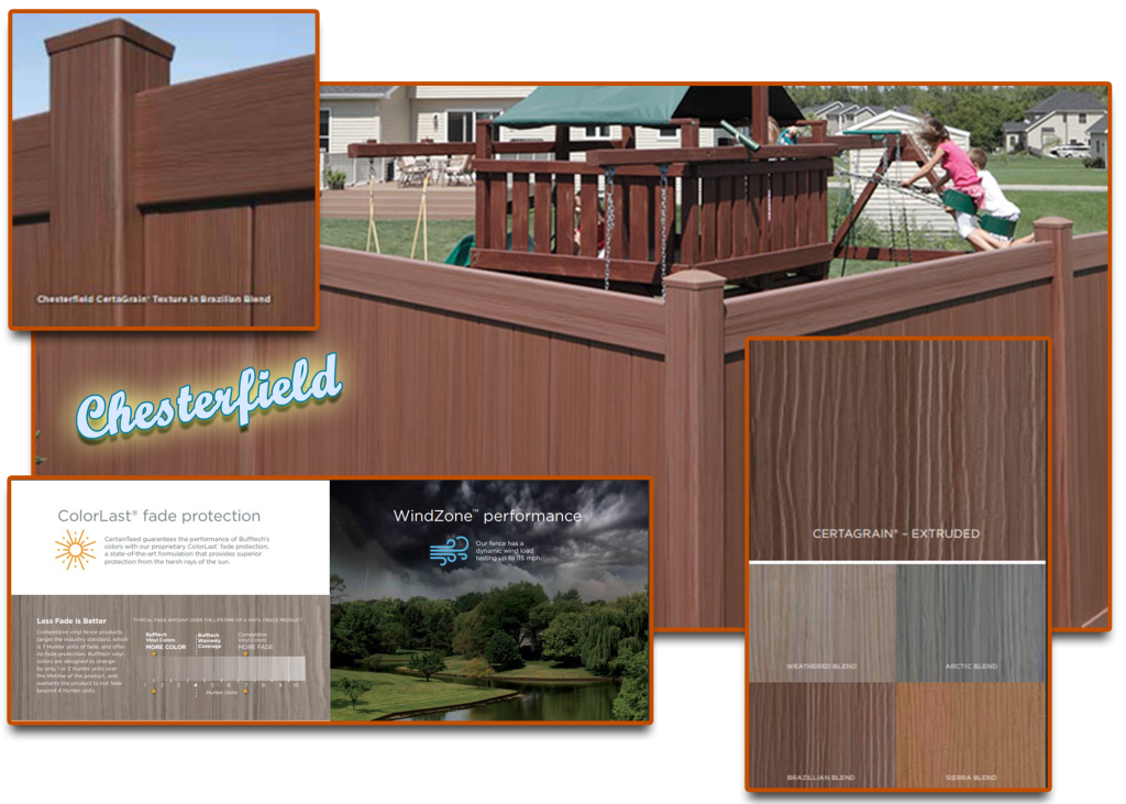 Chesterfield premium fence.