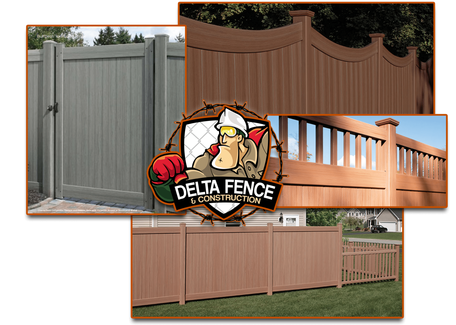 Bufftech Chesterfield Texture Vinyl Fencing Delta Fence & Construction