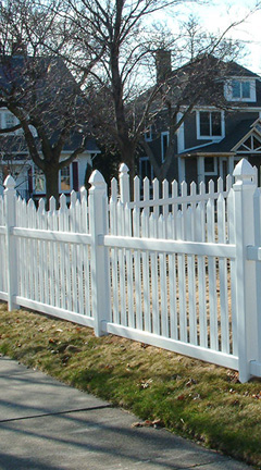 Vinyl fence